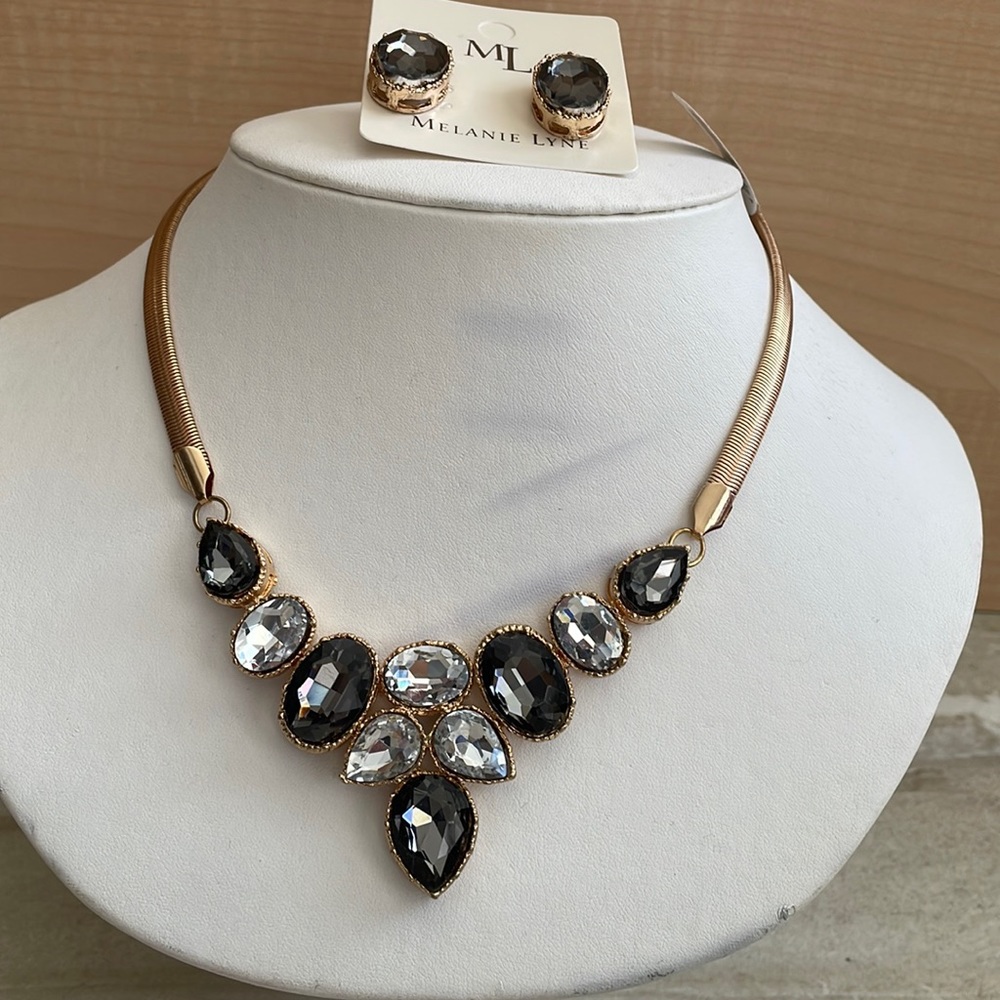 So pretty necklace and earring set from Melanie Lyne. NWT.